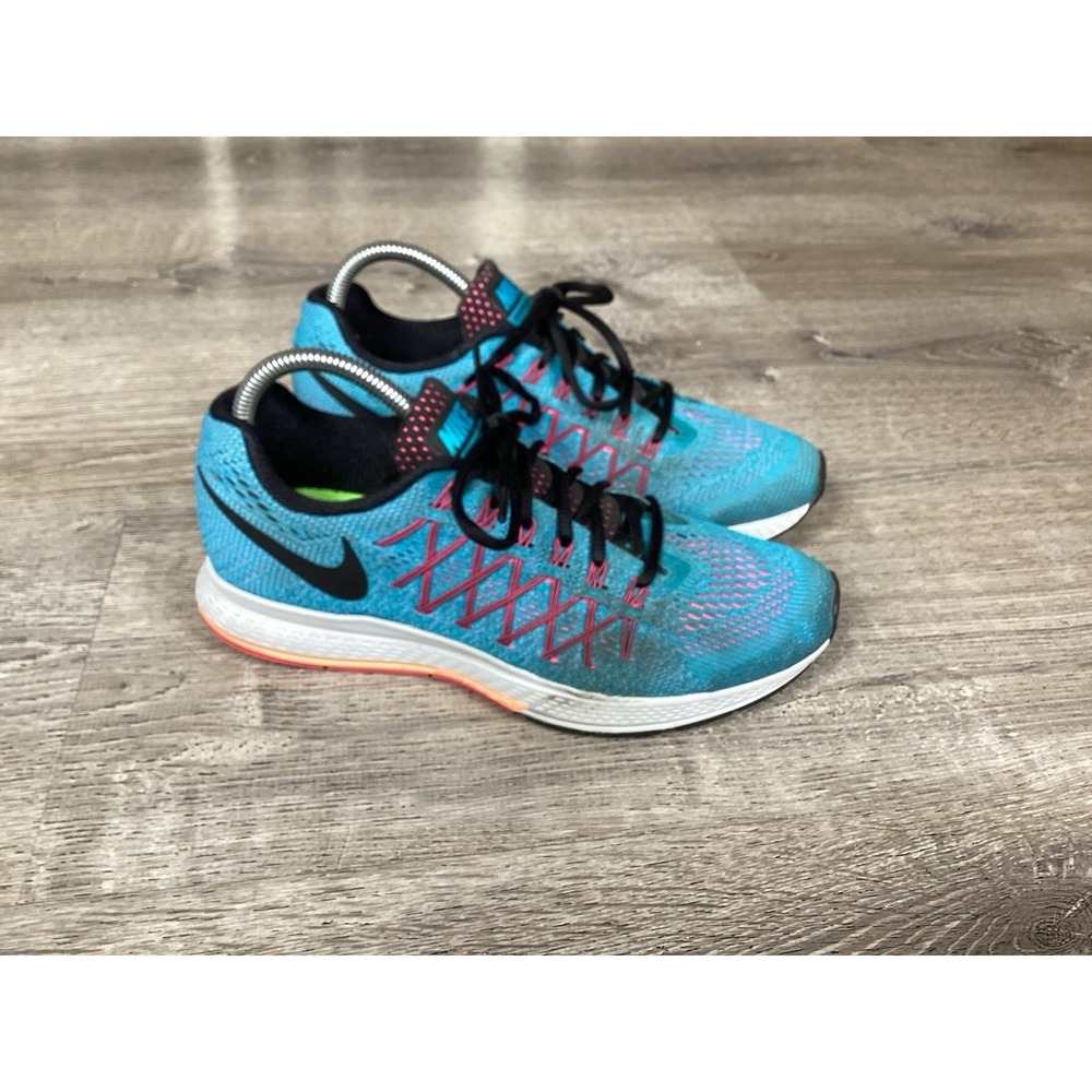 Nike Zoom Pegasus 32 Womens Size 8.5 Blue Walking Running Shoes Sneakers